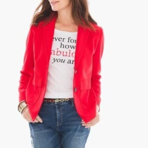 CAbi Red Boxy Jacket - Picture 1 of 5